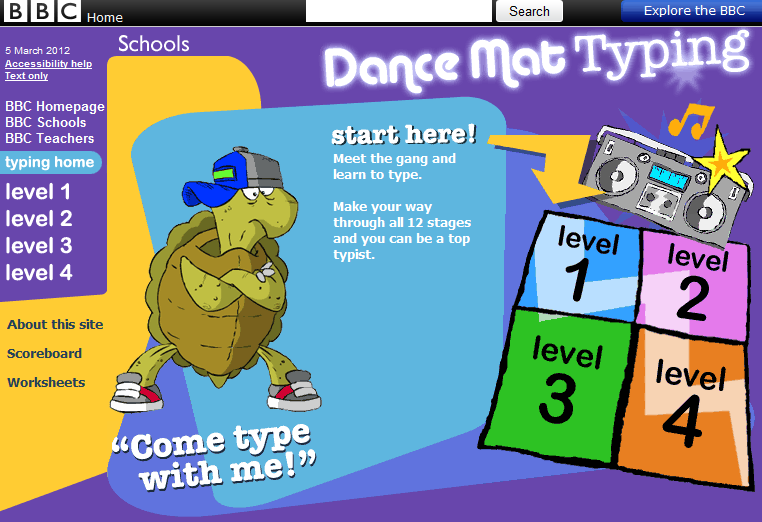 Free Technology For Teachers Dance Mat Typing Typing Instruction And Free Technology For Teachers Dance Mat Typing Typing Instruction And