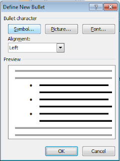 kotak dialog define new bullet kotak dialog define new bullet