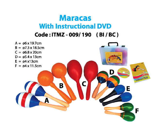 Maracas with Instructional DVD SYMPHONY MUSIC ENTERPRISE
