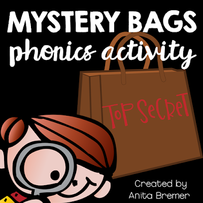 A fun phonics literacy activity for the whole class! Students try to guess what is in the Mystery Bag, based on the letter's sound. An engaging and exciting activity that promotes letter sound learning in Kindergarten. #phonics #mysterybags #kindergarten #literacy #alphabet #lettersounds #kindergartenactivities