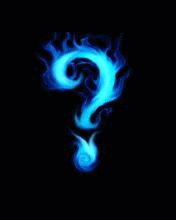 Burning question mark