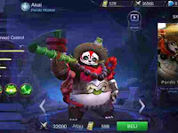 Akai Gres Panda Warrior, Build, Skill, Ability, Dan Set Emblem Yang Cocok