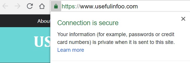 secured website