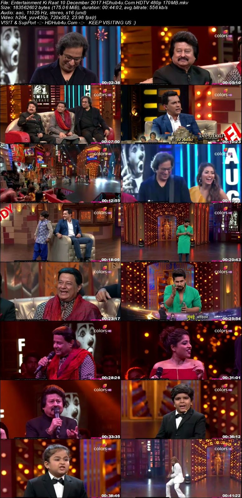 Entertainment Ki Raat 10th December 2017 480p HDTV 170MB Download