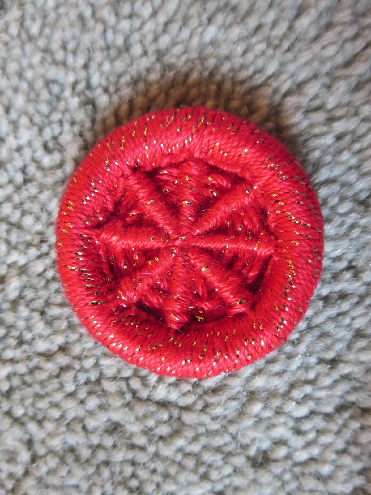 red dorset button