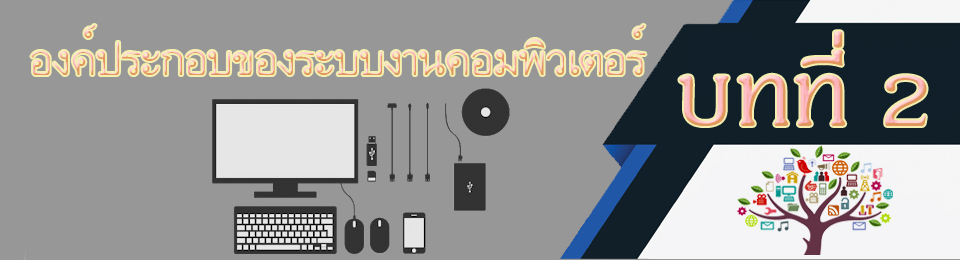 บทที่2  องค์ประกอบของระบบงานคอมพิวเตอร์