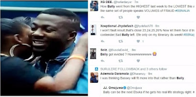 #BBNaija: Nigerians React to Bally's Eviction, claim votes were rigged to Favour TBoss #BBNaija: Nigerians React to Bally's Eviction, claim votes were rigged to Favour TBoss