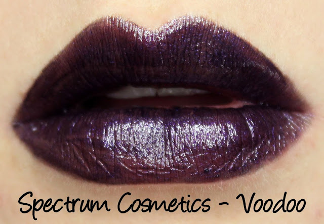 Spectrum Cosmetics Voodoo Lipgloss Swatches & Review
