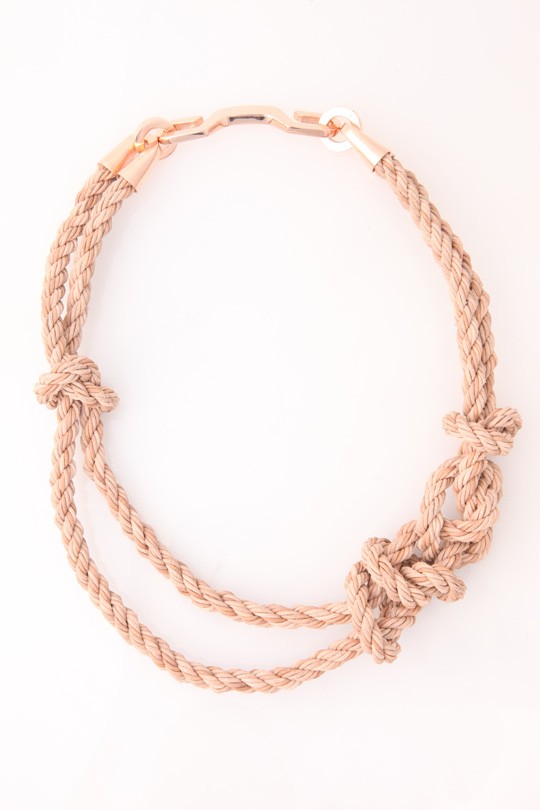 small medium large: diy: rope necklace