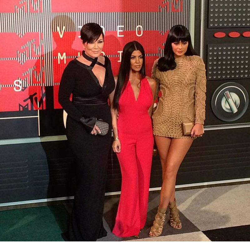 Kris Jenner and Kourtney Kardashian at the VMA Awards