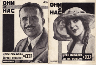 Douglas Fairbanks and Mary Pickford in a Russian magazine Douglas Fairbanks and Mary Pickford in a Russian magazine