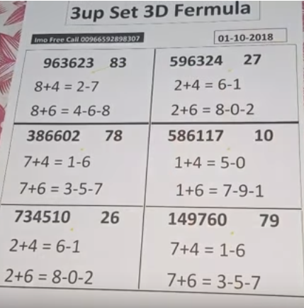 thai lotto 3d
