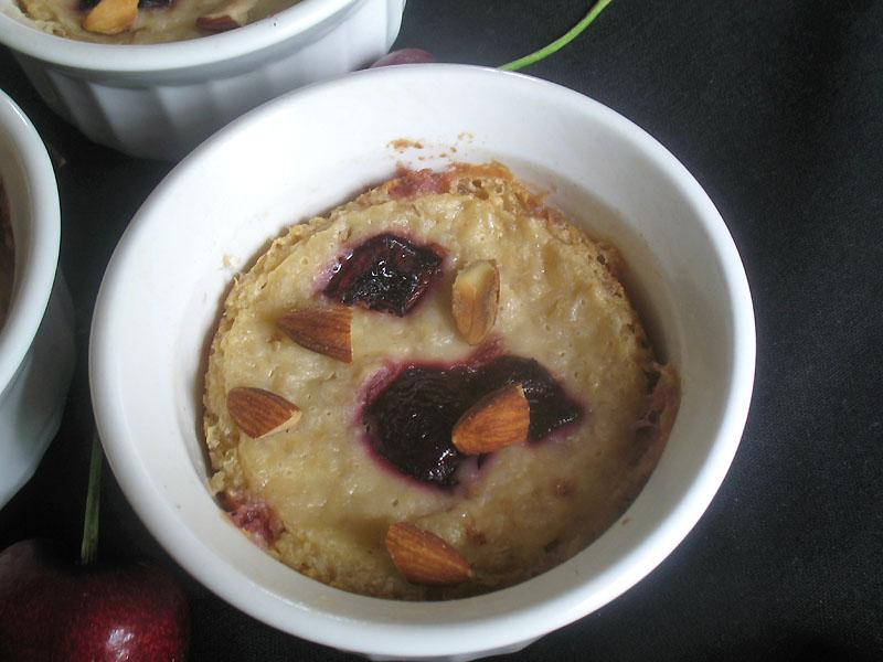 Baked Cherry Oatmeal Dessert Puddings | Lisa&amp;#39;s Kitchen | Vegetarian ...
