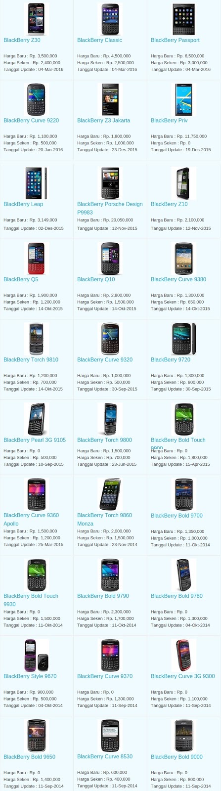 Daftar Harga Terbaru Hp BlackBerry April 2016 Daftar Harga Terbaru Hp BlackBerry April 2016