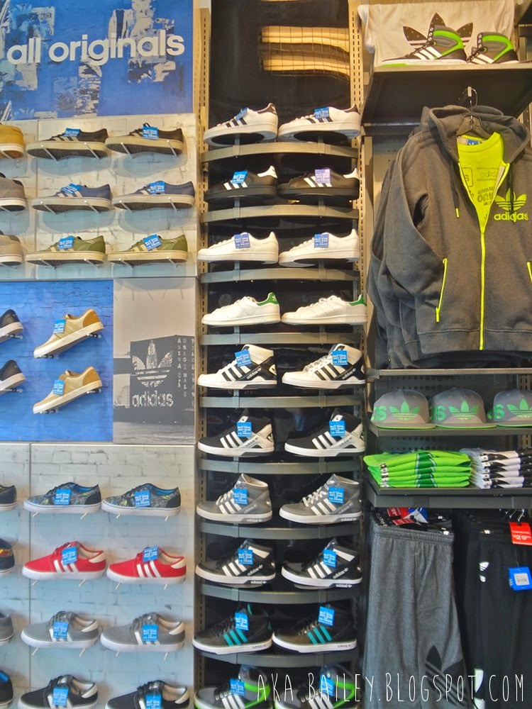Adidas display in Footlocker