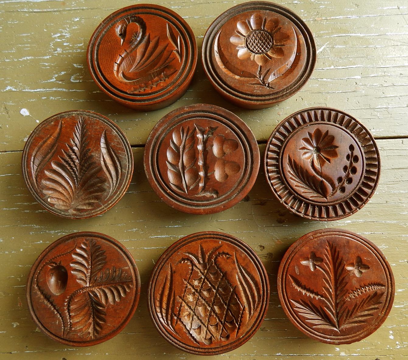 Saturdays Vintage Finds Hand Carved Butter Print Molds