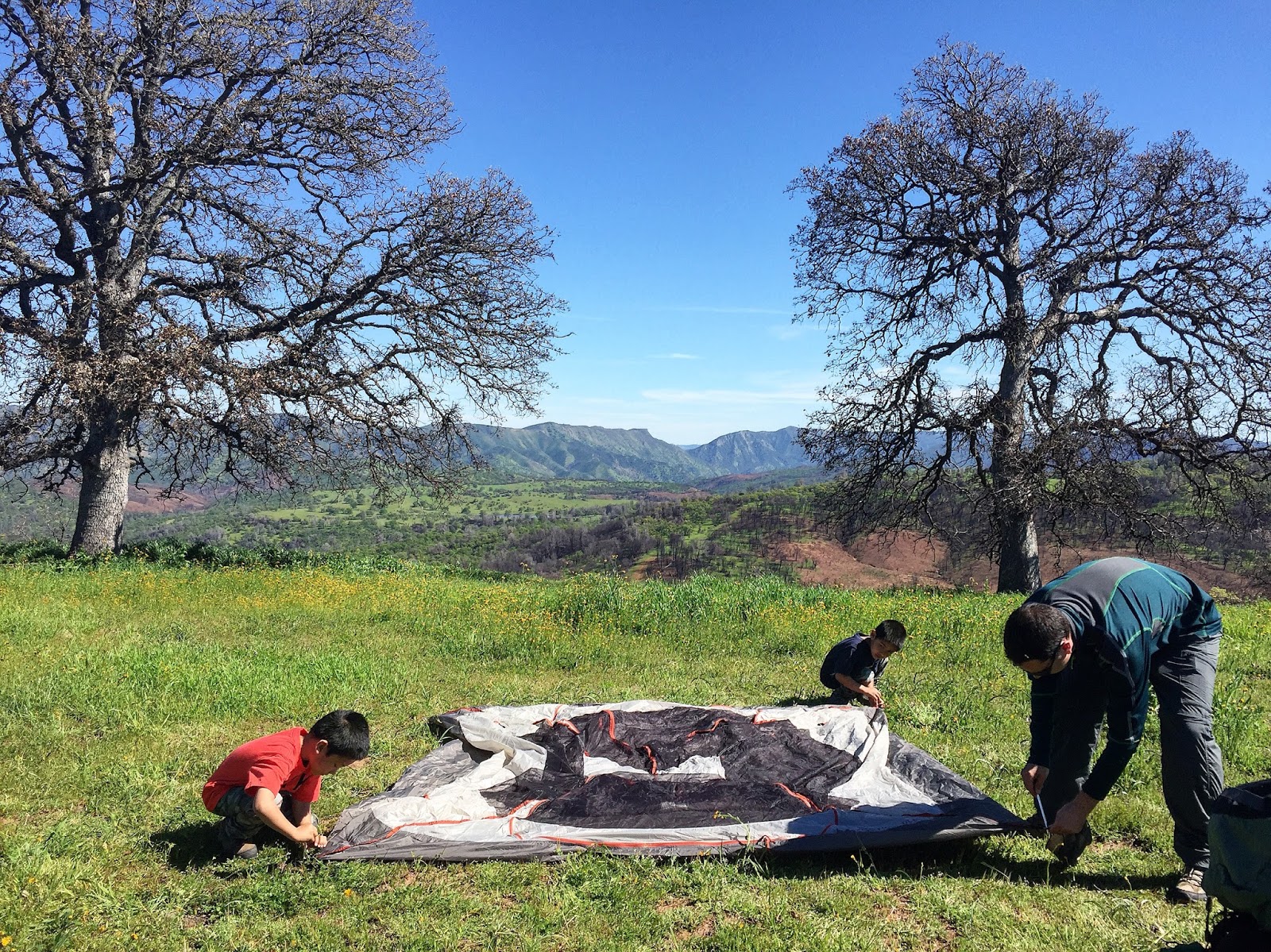 RunHikePlay Cache Creek Ridge Trail Backpacking Trip with the Fam