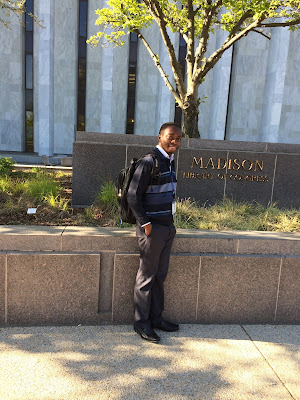 Adegbilero-Iwari Idowu at Madison Library of Congress building Adegbilero Idowu on the Capitol Hill, Washington, DC.