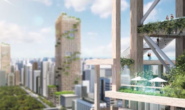 Japão construirá arranha-céus de 70 andares em madeira Elfandarilha