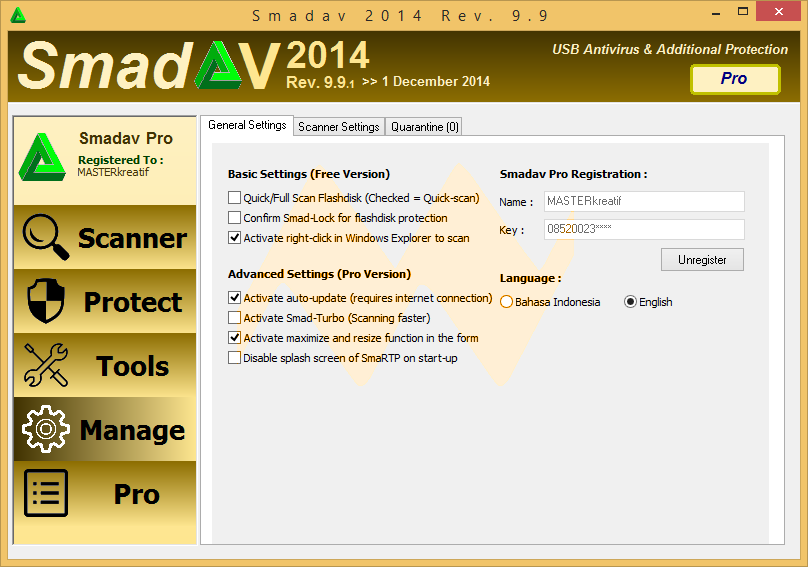 Smadav 2014 Rev. 9.9 Pro Smadav 2014 Rev. 9.9 Pro