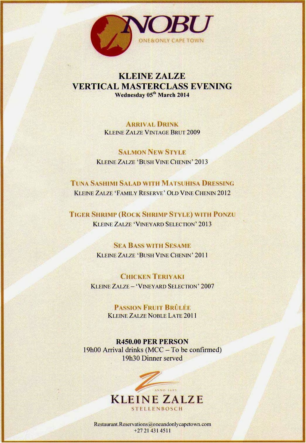 Bacchus Food Menu Bacchus Food Menu