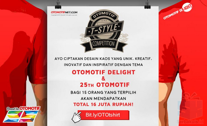 Kontes Desain Kaos T-style Otomotifnet Berhadiah Uang 16 Juta Kontes Desain Kaos T-style Otomotifnet Berhadiah Uang 16 Juta