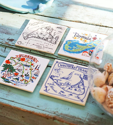 coastal travel trivets