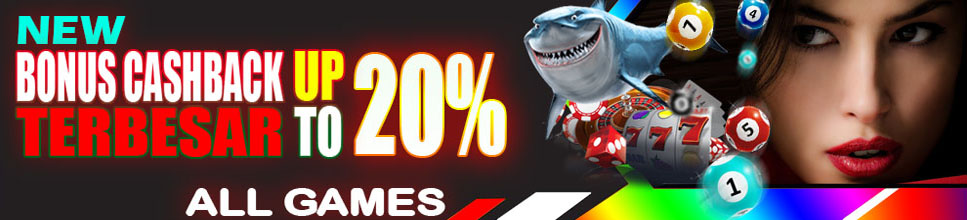 BONUS CASHBACK 3 UPTO 20% (ALL GAMES)
