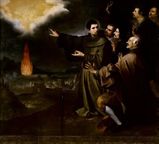 Visión de fray Julián de Alcalá de la ascensión del alma de Felipe II - Art Institute in Williamstown - 170x187 cm
