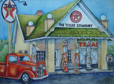 The Texas Company Gas Station