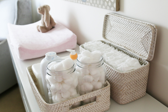 Iheart Organizing Uheart A Small E Nursery Diy The Must Have Items For Changing Diapers Wipes And Lotions I Used Recycled Jars Storing Cotton Wool Making Sure Every Single Item Was