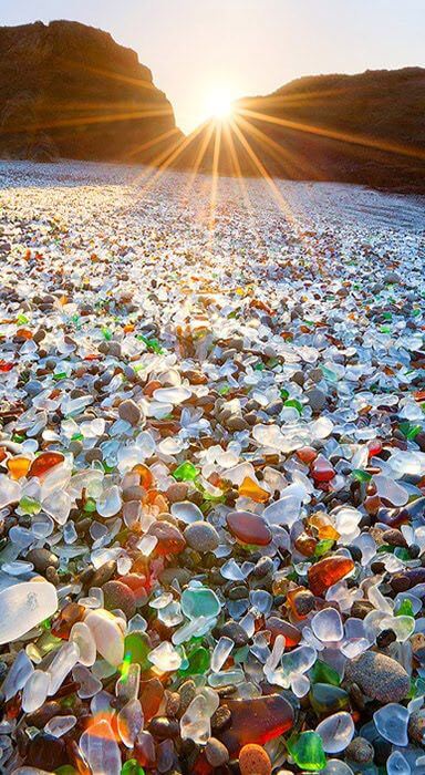 Glass Beach is a Beach in MacKerricher State Park near Fort Bragg, California Glass Beach is a Beach in MacKerricher State Park near Fort Bragg, California