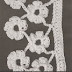Patrón: borde o puntilla con flores al crochet