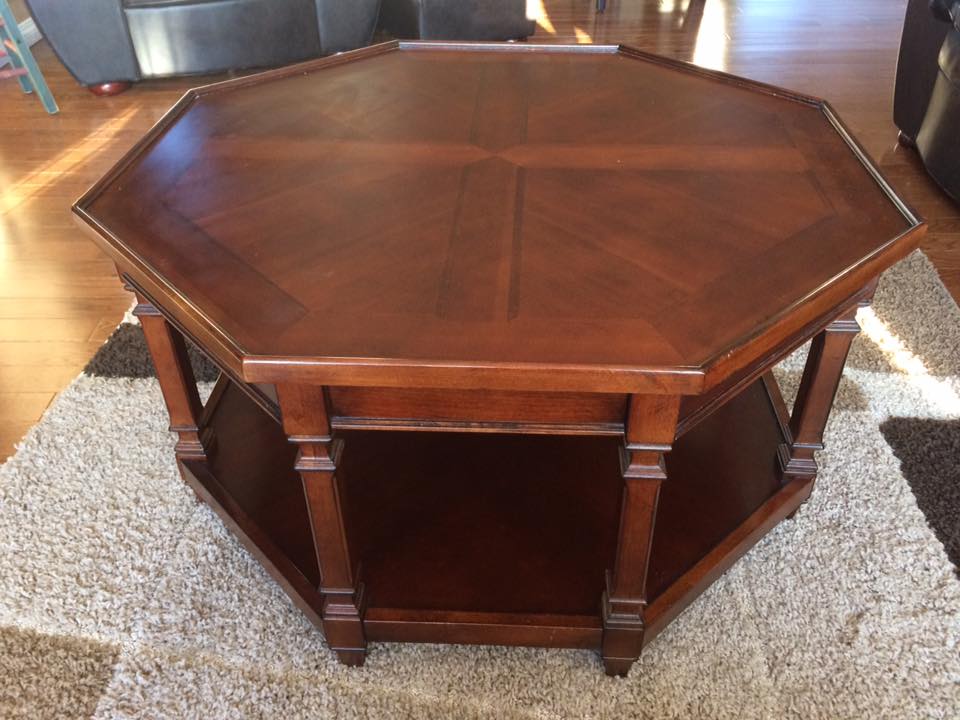 Octagonal Coffee Table in Fusion Algonquin