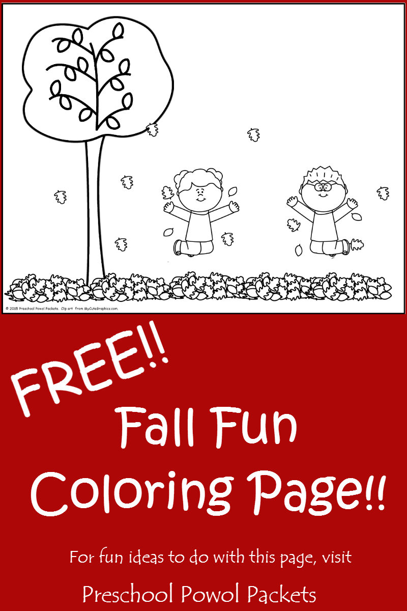 {FREE} Fall Fun Coloring Page! (And Fun Ways to Use Coloring Pages ...