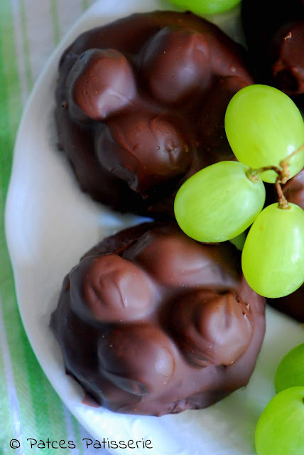 Schoko-Weintrauben-Schnitten mit Vanillecreme