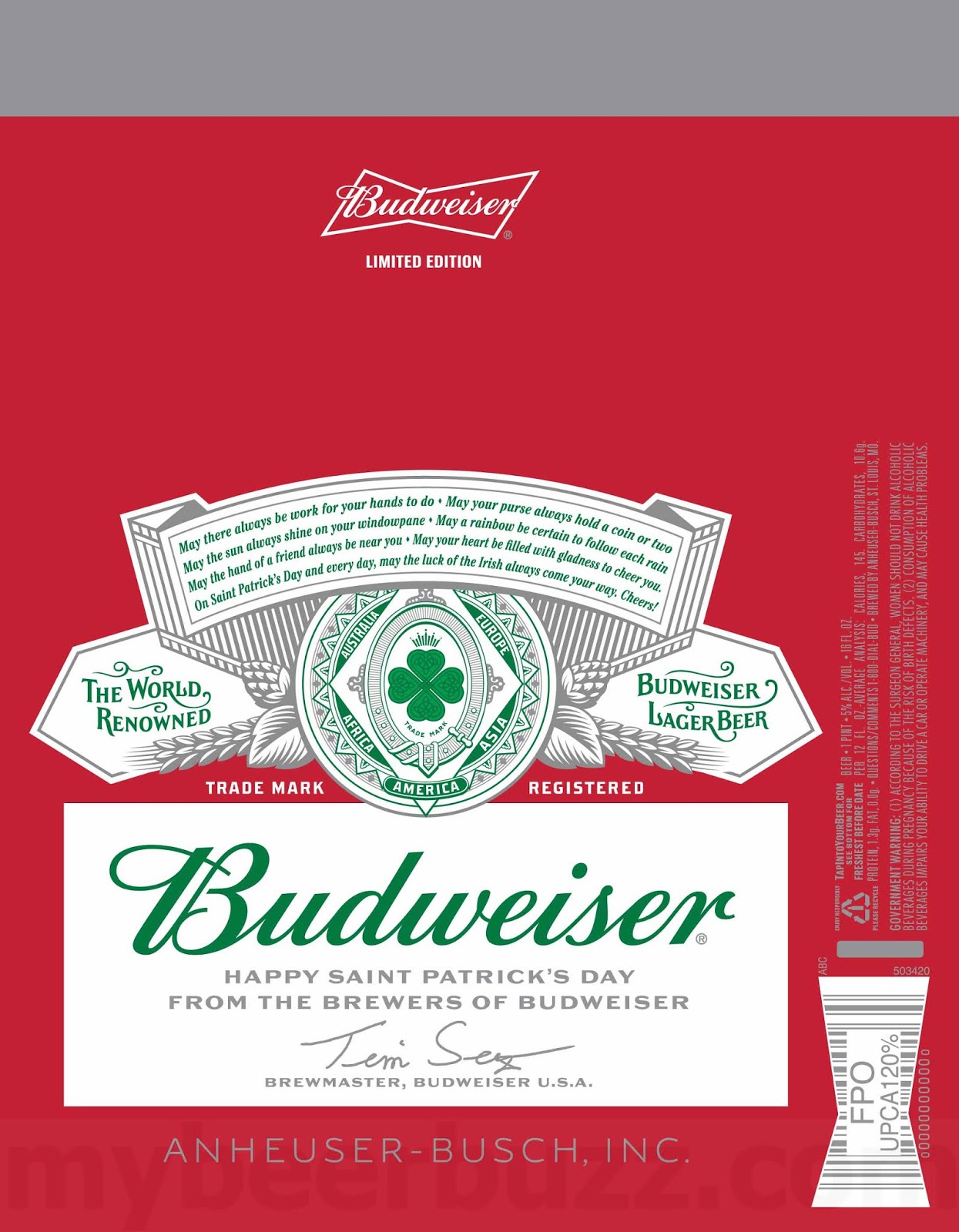 Budweiser & Bud Light Preparing St. Patrick’s Day 2019 Packaging