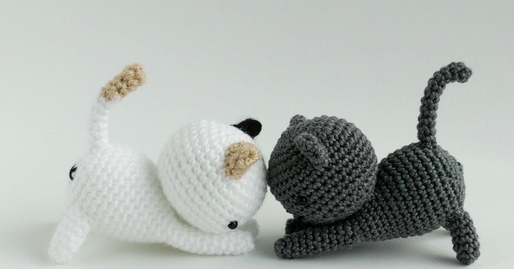 Котик крючком амигуруми