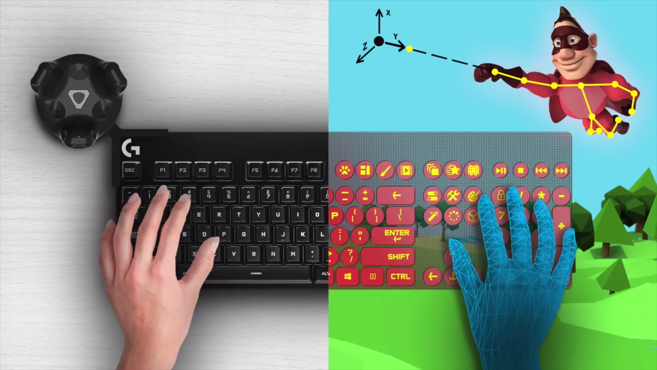 Logitech Introduces VR Keyboard Kit for HTC Vive CG Daily News