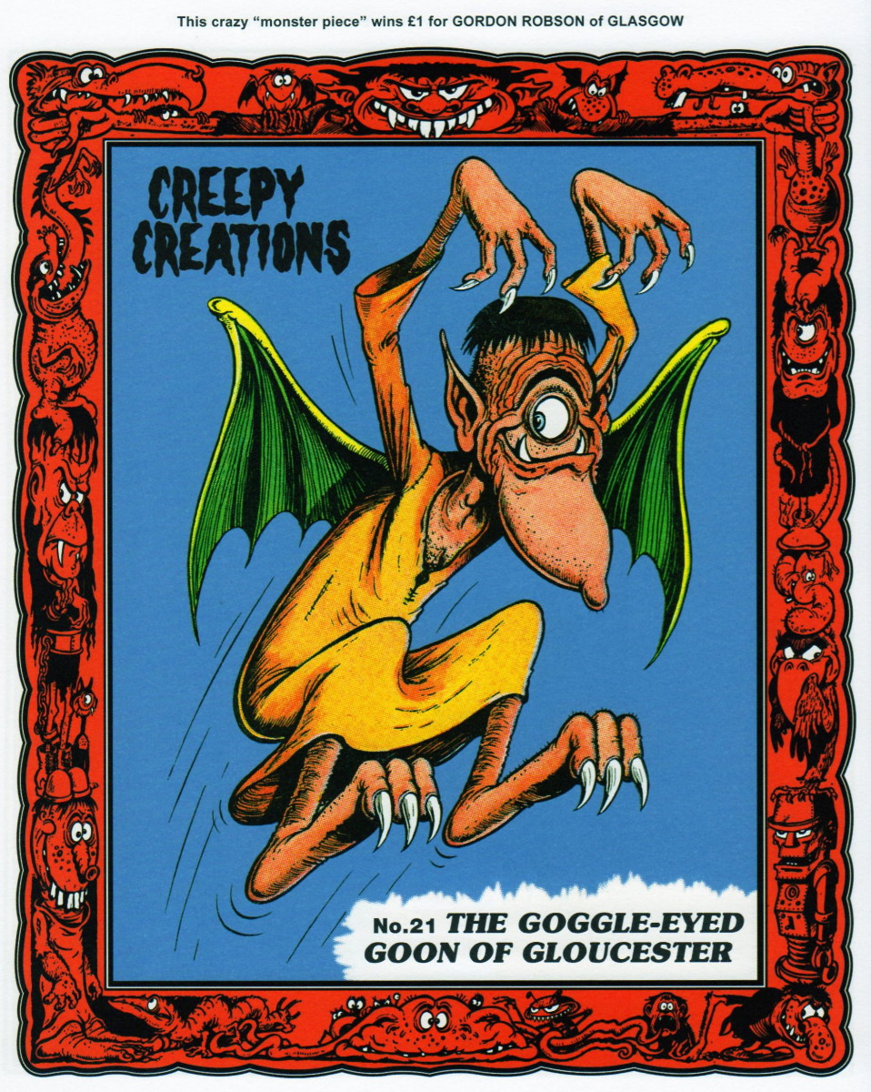 CREEPY CREATIONS WILL MAKE YOU A GOGGLEEYED GOON... Sciest