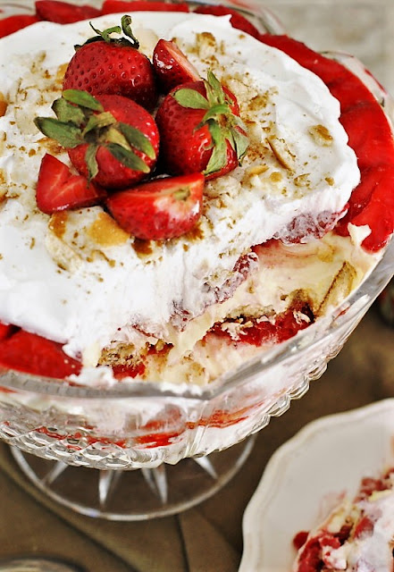 Fresh Strawberry Pudding Image