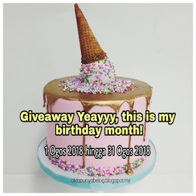 Giveaway Yeayyy, this is my birthday month! 