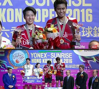 China Tanpa Gelar Lagi, Indonesia Bawa 1 - Berikut Hasil Lengkap Final Hong Kong Open 2016