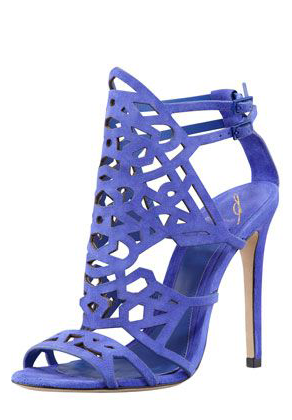 Stunning Blue Suede Sandals - Creative Ideas