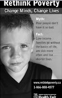 image Retink Poverty Poster  Low income Families Do Without Basics
