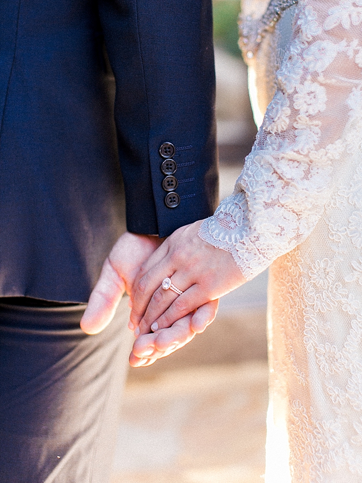 Bride and groom holding hands | Photo by Dennis Roy Coronel | See more on thesocalbride.com
