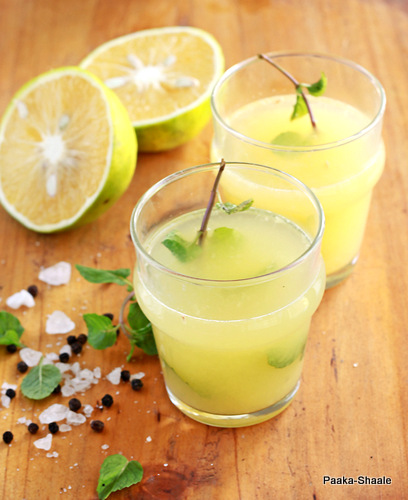 Paaka-Shaale: Sweet lime Juice- two ways of making it