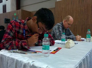 Pranav Kamesh during World Sudoku Championship 2017