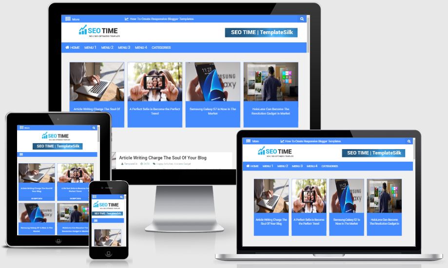 Seo Time Blogger Template Free