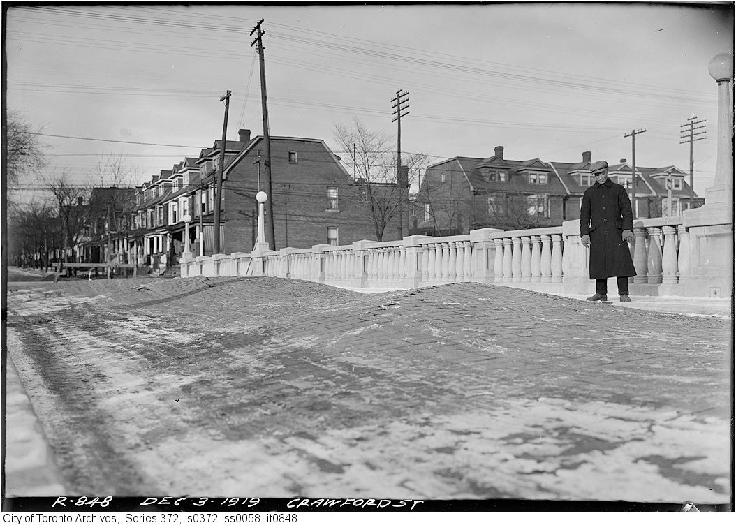 lost toronto Crawford Street Bridge/Then and Now